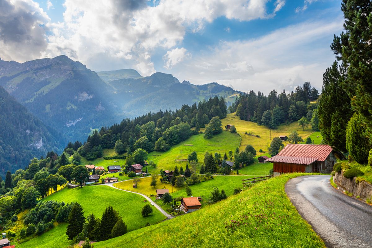 Ilustrasi Wengen, Swiss