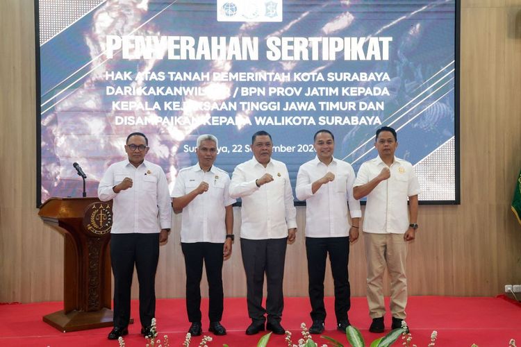 Kolaborasi Pemkot Surabaya, Kejati Jatim, dan BPN Berhasil Amankan Aset Rp 1 Triliun