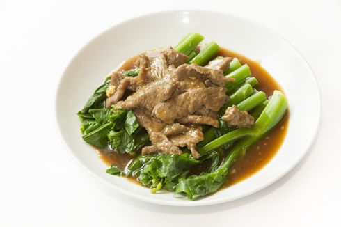 Resep Ca Kailan Daging Sapi ala Restoran Chinese Food