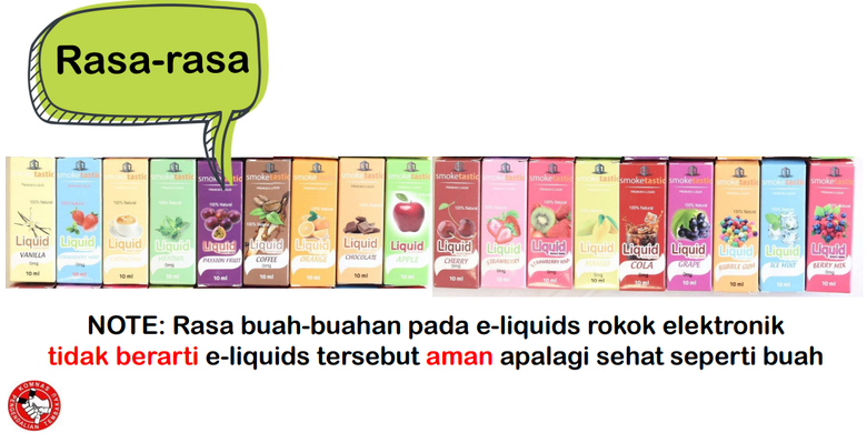 Ilustrasi e-liquid Rokok Elektrik