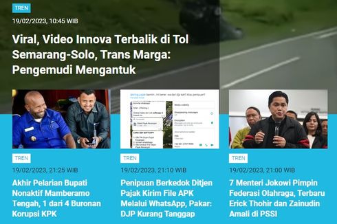 [POPULER TREN] Kronologi Innova Terbalik di Tol Semarang-Solo | Jawaban PUPR soal Keamanan Jembatan Kaca Bromo