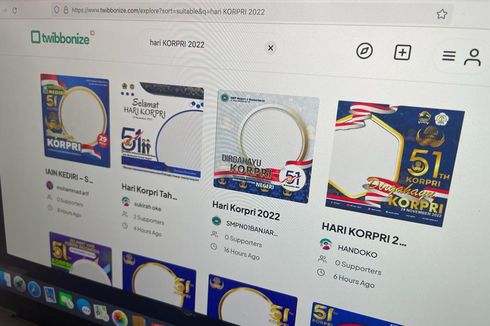 30 Link Download Twibbon Hari KORPRI 2022 dan Cara Pakainya