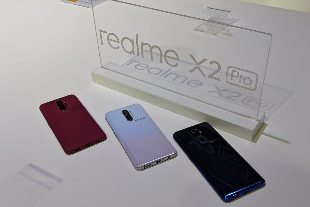 Tiga varian warna Realme X2 Pro. 