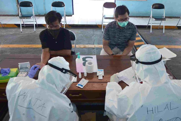 Dishub Salatiga mengadakan rapid test massal