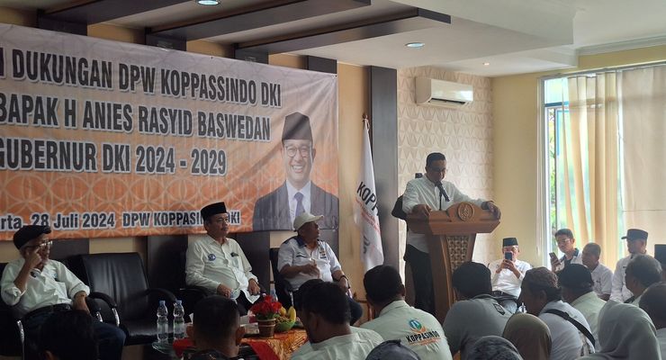 Komite Pedagang Pasar Tradisional Deklarasi Dukung Anies Baswedan di Pilkada Jakarta 2024
