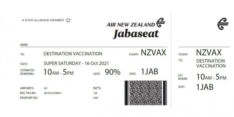 Maskapai penerbangan Air New Zealand yang mengubah pesawatnya menjadi tempat vaksin Covid-19.