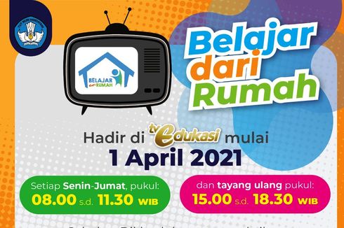 Mulai 1 April 2021, Tayangan BDR Ada di TV Edukasi