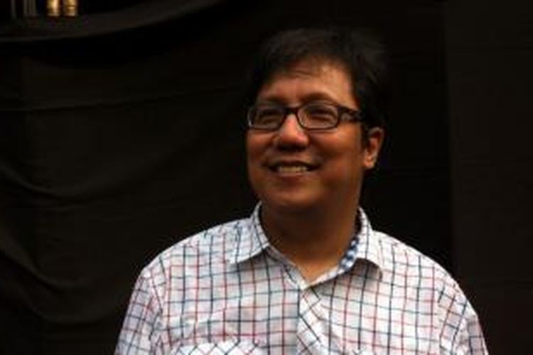 Erwin Gutawa hadir di acara Revolusi Harmoni untuk Revolusi Mental, di Parkir Timur Senayan, Jakarta, Rabu (11/6/2014).