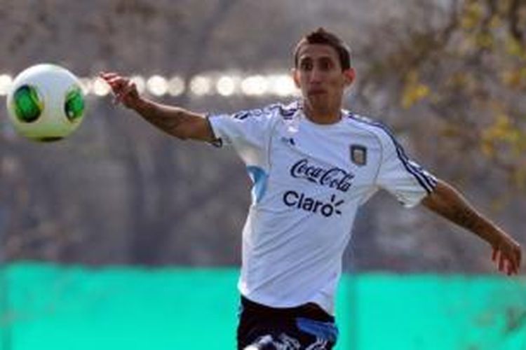 Gelandang Real Madrid asal Argentina, Angel di Maria.