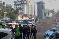 1.600 TNI-Polri-Satpol PP Kawal Demo Mahasiswa di Patung Kuda Jakpus