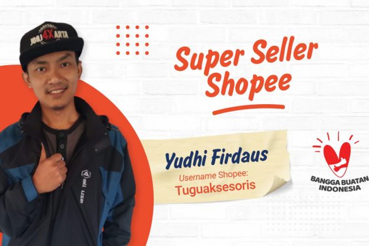 Salah satu penjual berstatus Star Seller, Yudhy Firdaus di platform Shopee.