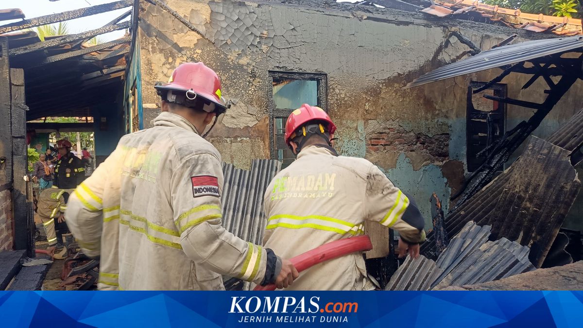 Rumah Petani di Indramayu Ludes Terbakar, Gabah 40 Kg Juga Ikut Hangus