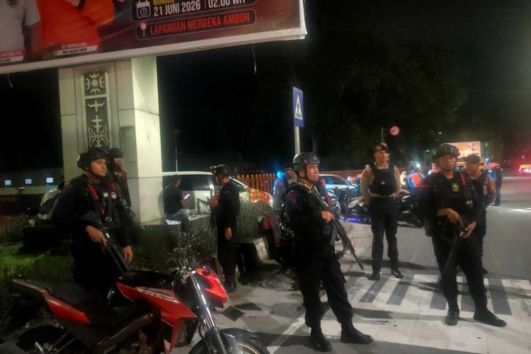 Suasana Jelang Nobar Piala Dunia Bareng Dubes Belanda di Ambon, Dijaga Brimob Bersenjata