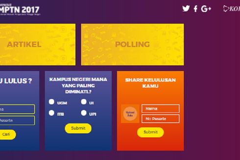 Resmi, Hasil SBMPTN 2017 Sudah Bisa Dicek di 