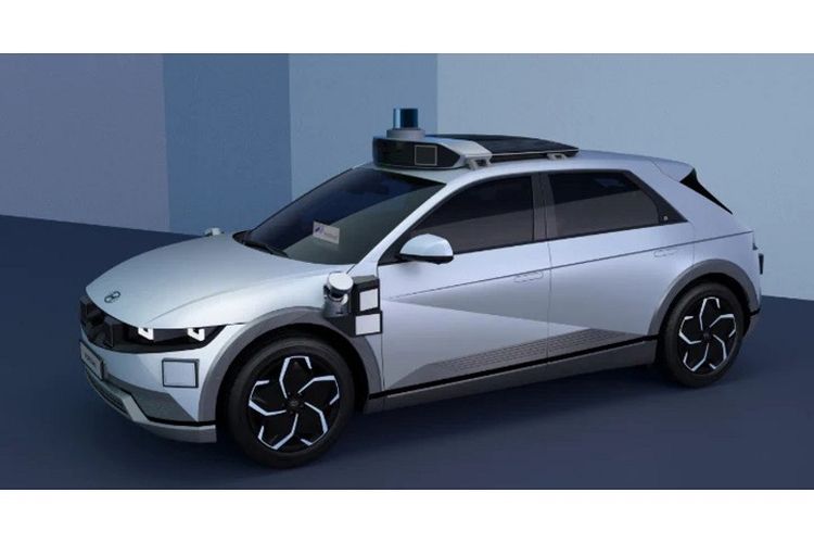 IONIQ 5 Robotaxi yang tengah dikembangkan Hyundai sebagai mobil otonom.