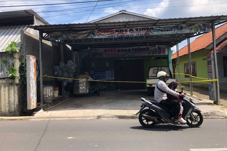 Lokasi pembunuhan dan pengecoran mayat di Jalan Mulawarman, Tembalang, Semarang, Rabu (10/5/2023).