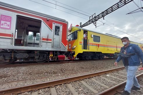 6 Gerbong Kereta Masih di Sekitar Lokasi Anjlok, Perjalanan KRL Tak Terganggu