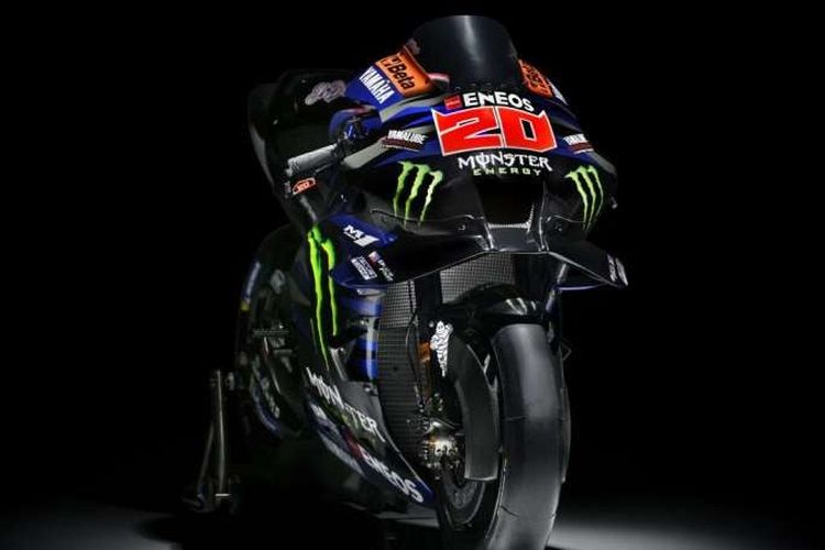 Livery Monster Yamaha MotoGP pada YZR-M1 untuk MotoGP 2023