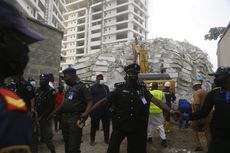 Suara Minta Tolong Masih Terdengar dari Bawah Reruntuhan Gedung 21 Lantai di Nigeria