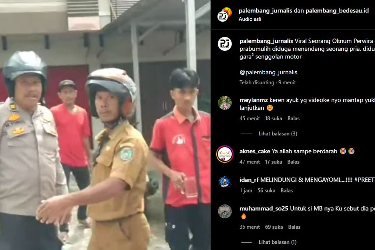 Jabatan Iptu YS Dicopot Usai Tendang Pemotor hingga Patah Hidung di Prabumulih