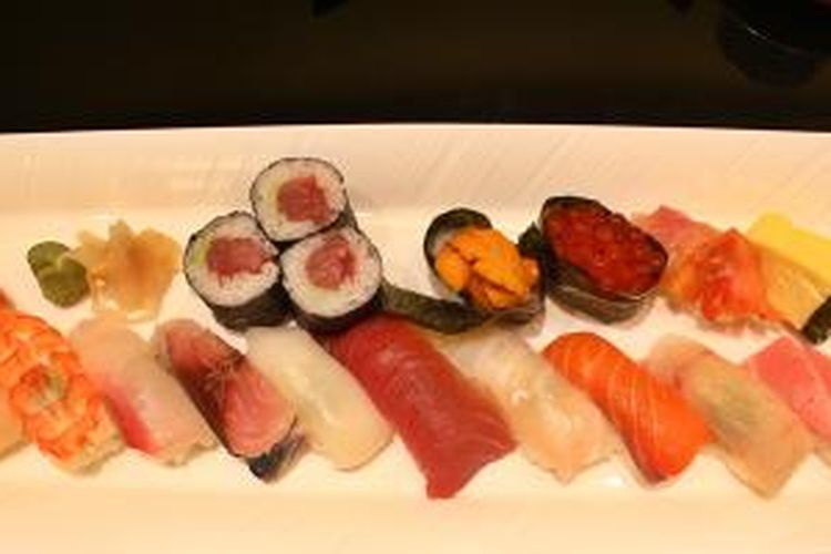 Ilustrasi menu sushi