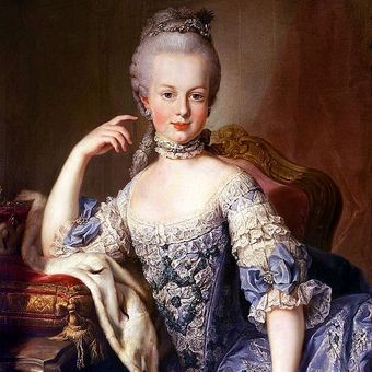 Ilustrasi Marie Antoinette di masa belia. [Via  Wikiemdia Commons]