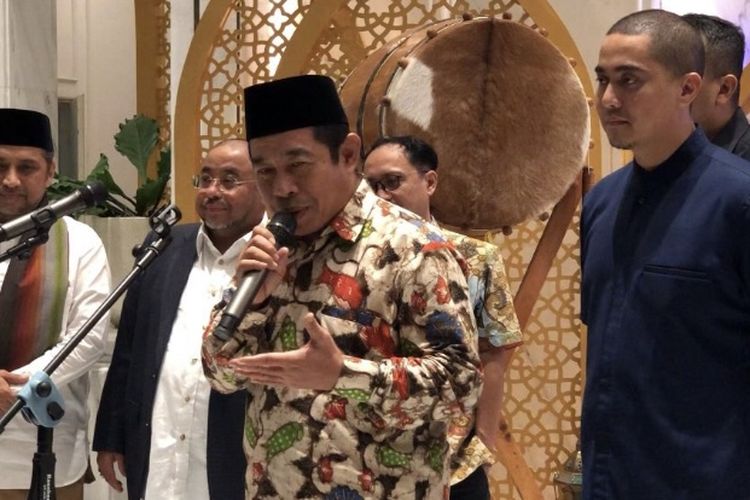Ketua Dewan Pimpinan Daerah (DPW) PKS DKI Jakarta Khoirudin usai bertemu dewan pimpinan wilayah Partai Nasdem dan PKB di Gedung DPP NasDem, Jakarta Pusat, Jumat (15/3/2024) sore. 