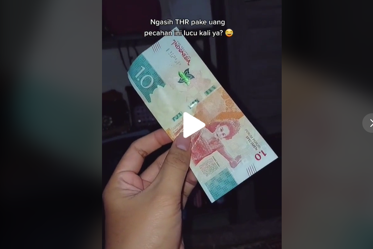 Di TikTok, viral video soal uang Rp 1.0. Kata Peruri, itu uang specimen alias uang contoh.