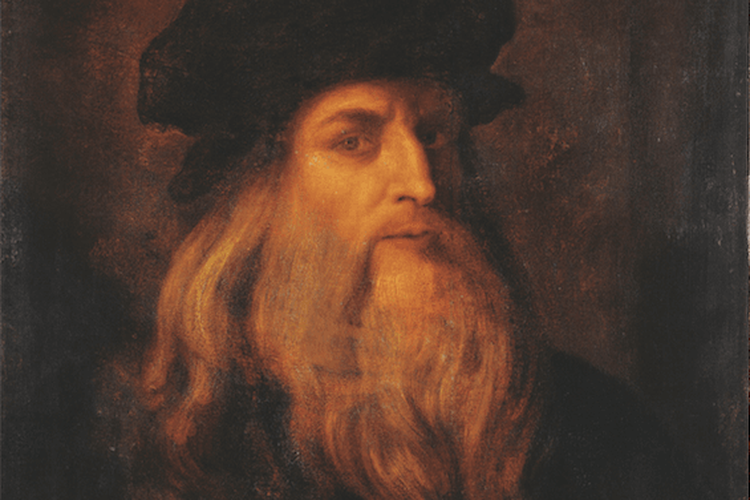 Leonardo da Vinci, seorang pelukis yang menciptakan karya Mona Lisa.