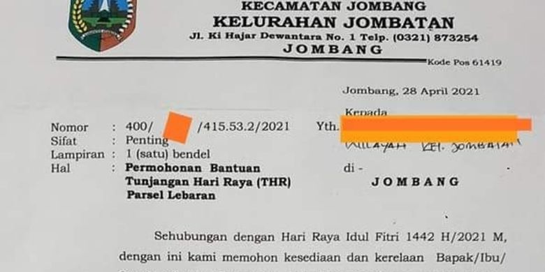 Berkaca Dari Kasus Lurah Di Jombang Ini Sejarah Dan Asal Usul Munculnya Thr Halaman All Kompas 