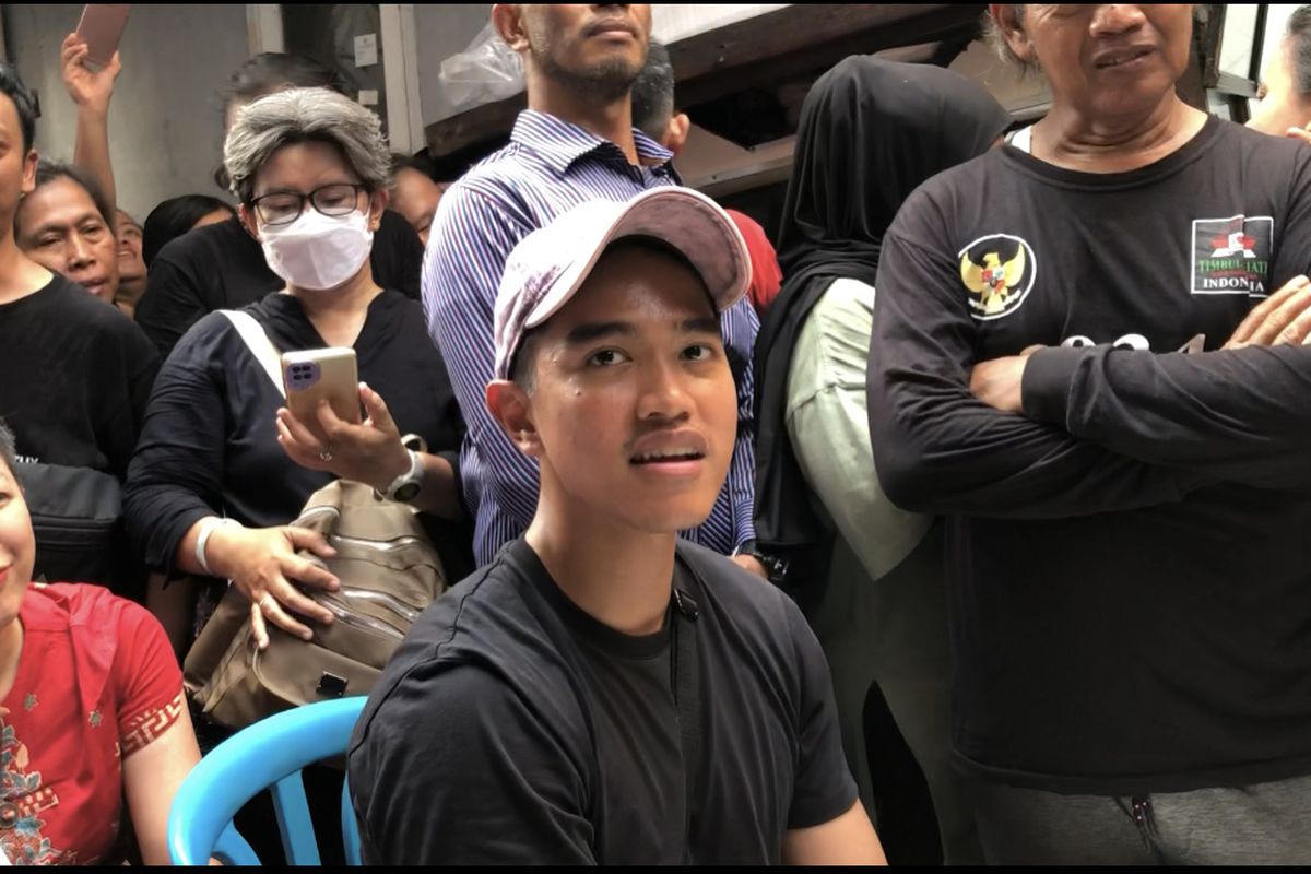 Ketua Umum PSI Kaesang Pangarep di Jalan Penjernihan Dalam, Bendungan Hilir, Jakarta, Kamis (2/11/2023).