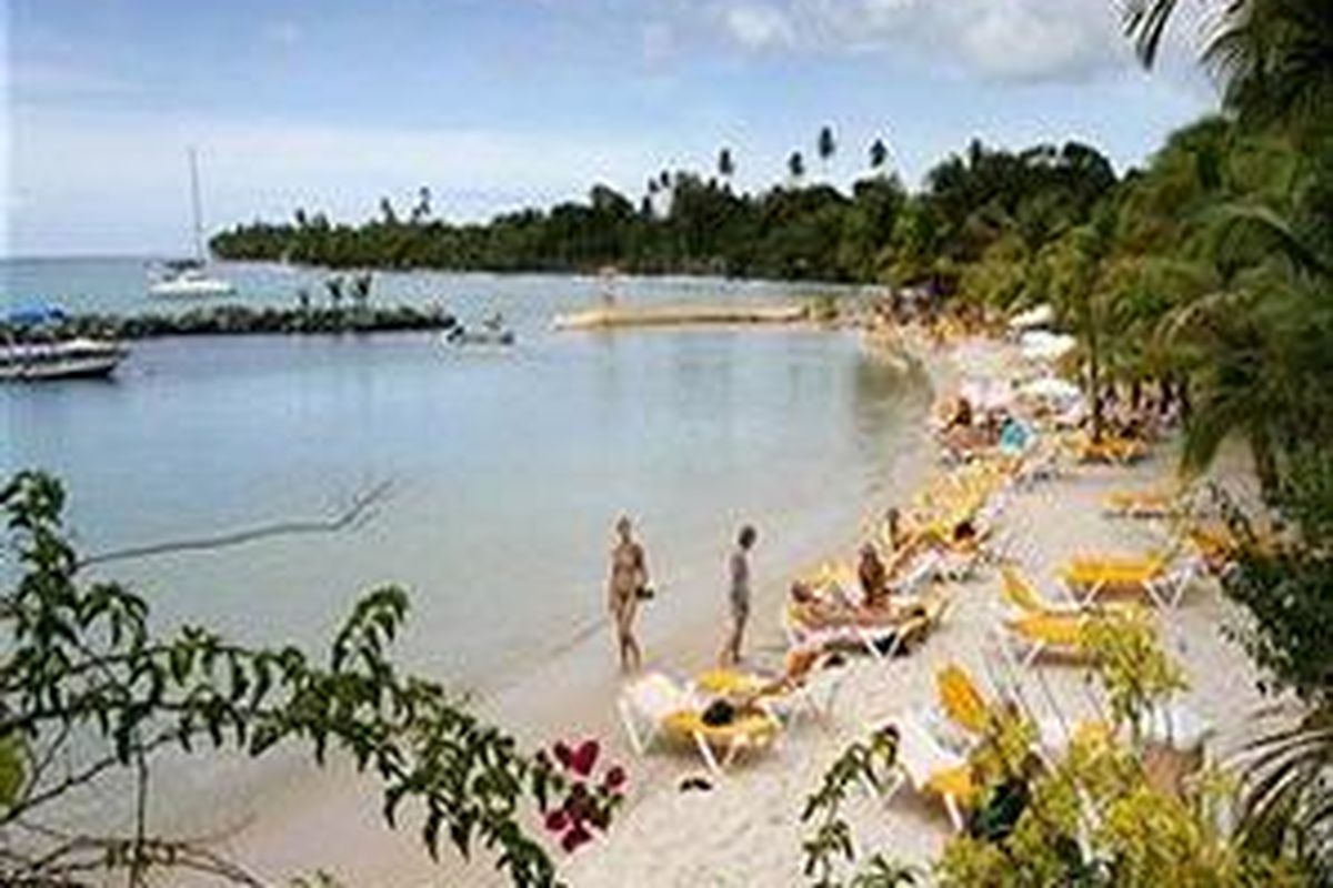 Pemandangan di Cocoa Resort di Trininad dan Tobago.