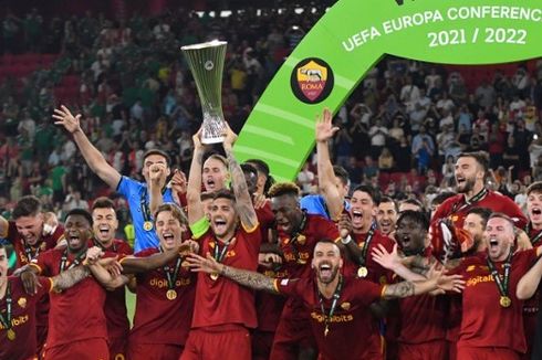 4 Fakta AS Roma Juara Conference League: Mourinho Ukir Sejarah, Zaniolo Cetak Rekor