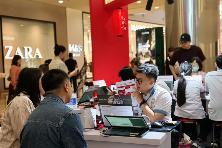 Pameran perjalanan HSBC ANA Travel Fair 2026 digelar mulai Kamis (22/1/2026) sampai Minggu (25/1/2026) di Laguna Atrium, Central Park Mall, Jakarta Barat saat Kompas.com sambangi pada Kamis (22/1/2026). 