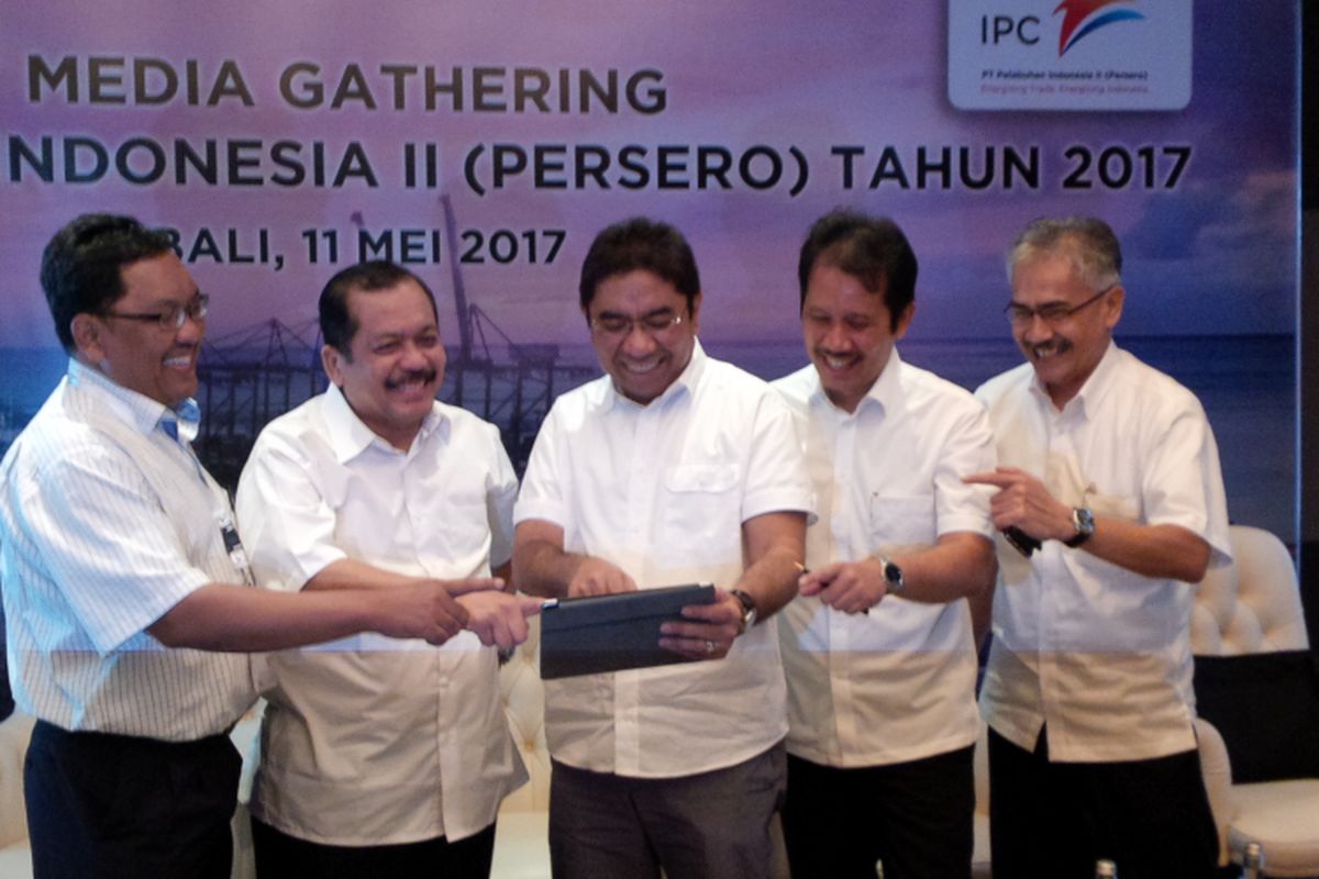 Jajaran Direksi Pelindo II, di Hotel Sofitel Nusa Dua Bali, Kamis (11/5/2017).