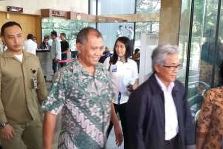 Ketua KPK Agus Rahardjo dan Direktur Utama Pertamina Dwi Soetjipto di Gedung KPK, Jakarta, Kamis (24/3/2016).