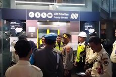 Polisi Cek TKP Jatuhnya Besi Crane di Jalur MRT Jakarta 