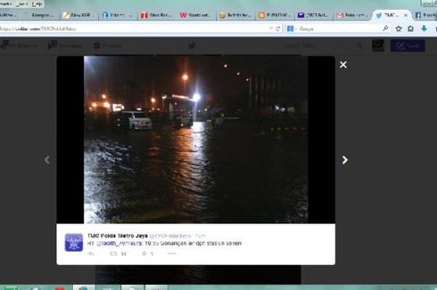 Hujan Sebentar, Beberapa Ruas Jalan Jakarta Tergenang Air