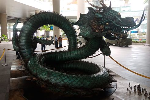 Ada Patung Naga di Bandara YIA, Ini Makna Filosofinya