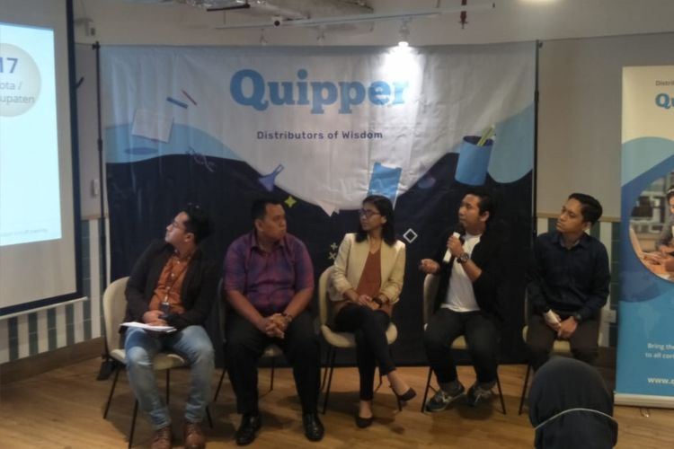 Diskusi tentang pendidikan yang digelar oleh Quipper, Selasa (10/3/2020) di Jakarta Selatan. 