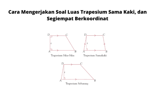 Cara Mengerjakan Soal Luas Trapesium Sama Kaki, dan Segiempat Berkoordinat