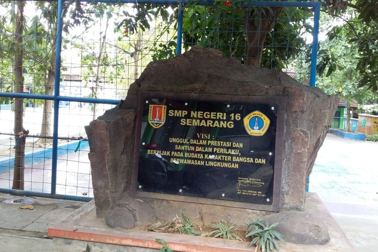 SMPN 16 Semarang di Prof Dr Hamka, Ngaliyan, Semarang, Jawa Tengah, Kamis (3/10/2019).