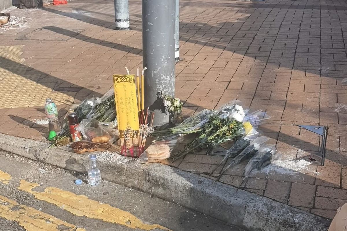 Foto lokasi kejadian meninggalnya TKW asal Indramayu dalam kecelakaan di Hong Kong yang beredar di media sosial