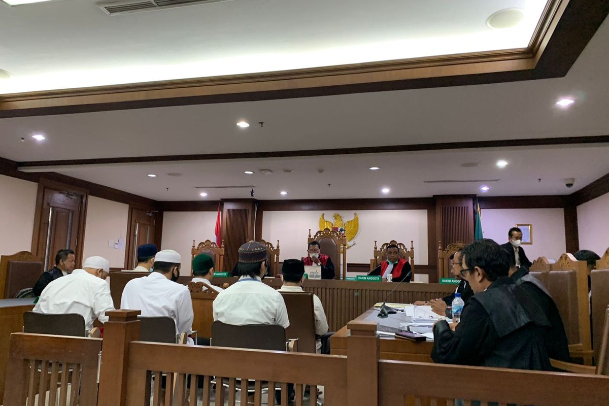 Pengadilan Negeri Jakarta Pusat menggelar sidang lanjutan dalam kasus pengeroyokan terhadap Ade Armando di Pengadilan Negeri Jakarta Pusat, Rabu (10/8/2022).