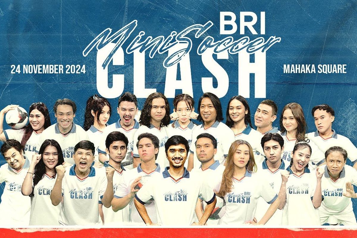 KUY Media Group menghadirkan Media Clash: BRI Mini Soccer Clash 2024 yang akan digelar di Mahaka Square, Kelapa Gading, Jakarta Utara pada Minggu (24/11/2024) ini.