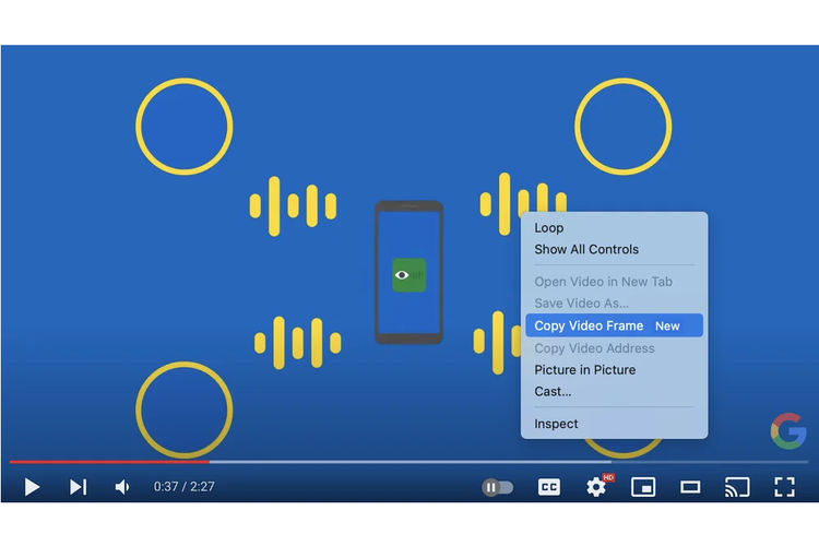 Google Chrome meluncurkan fitur baru bernama Copy Video Frame. Fitur ini dapat mempermudah pengguna mengambil tangkapan layar (screenshot/ss) dari sebuah video yang ada di situs web di Chrome.