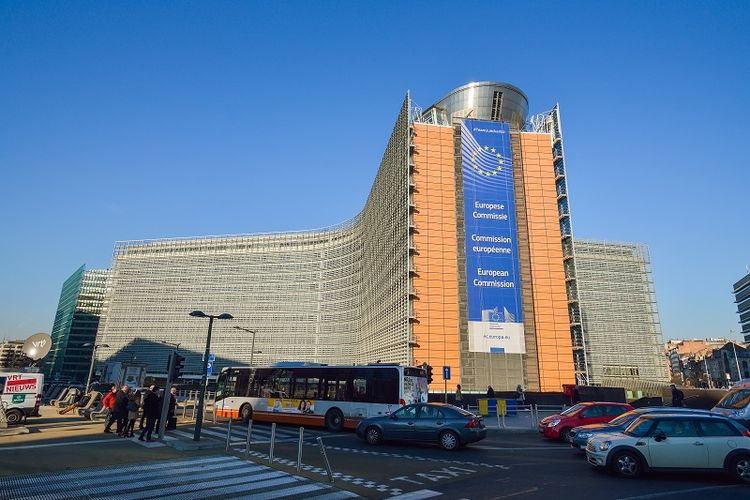 Gedung Komisi Eropa di Brussels, Belgia.