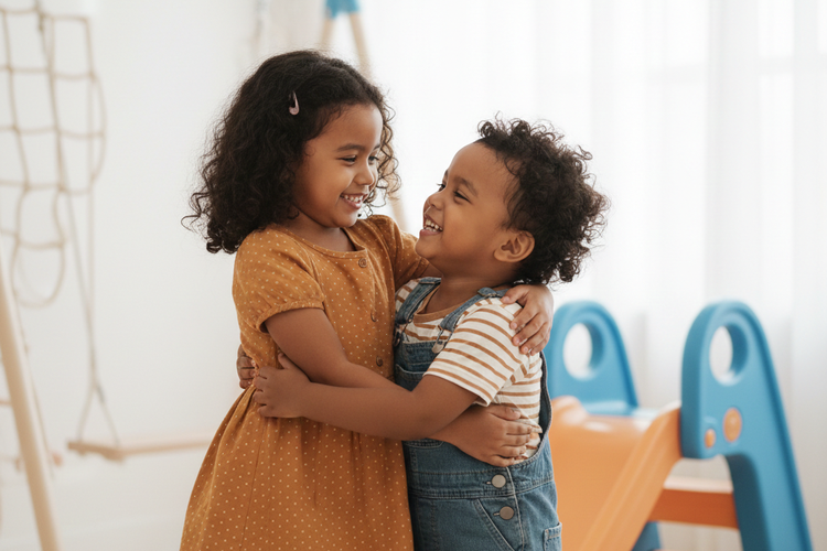 Ilustrasi kakak adik.