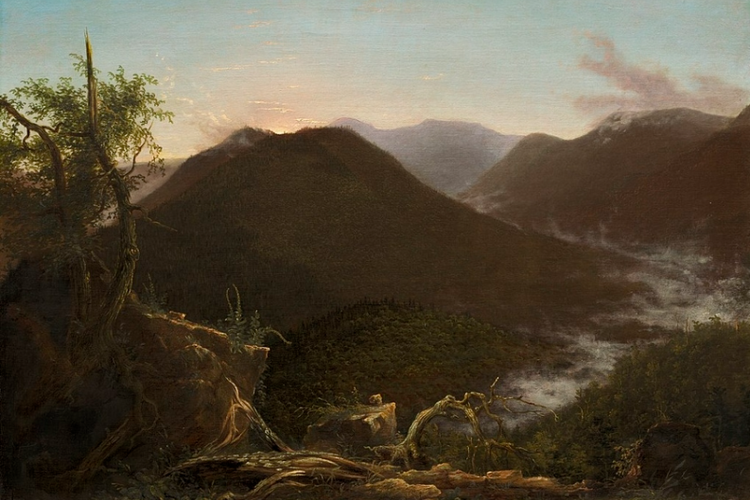 Sunrise in the Catskills (1826) oleh Thomas Cole