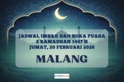 Jadwal Imsak dan Buka Puasa Kota Malang Hari Ini, 20 Februari 2026